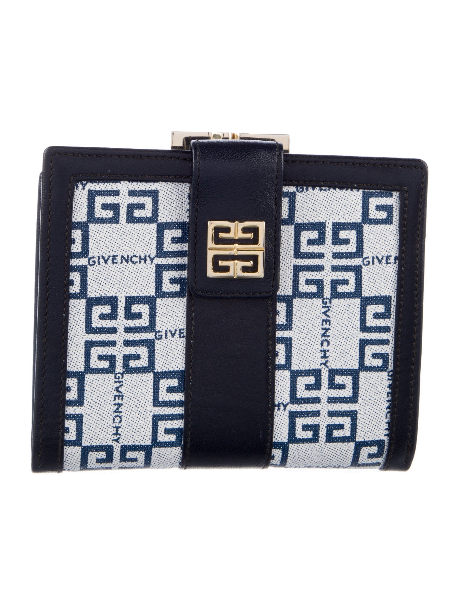 Givenchy Vintage Jacquard Compact Wallet