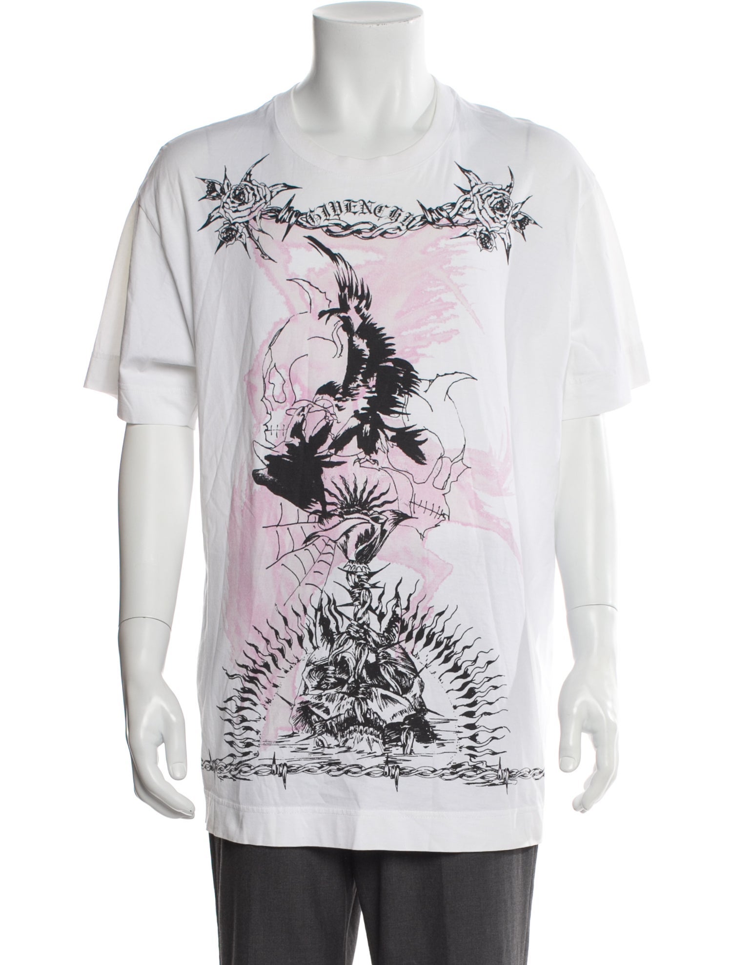 Givenchy Printed Crew Neck T-Shirt