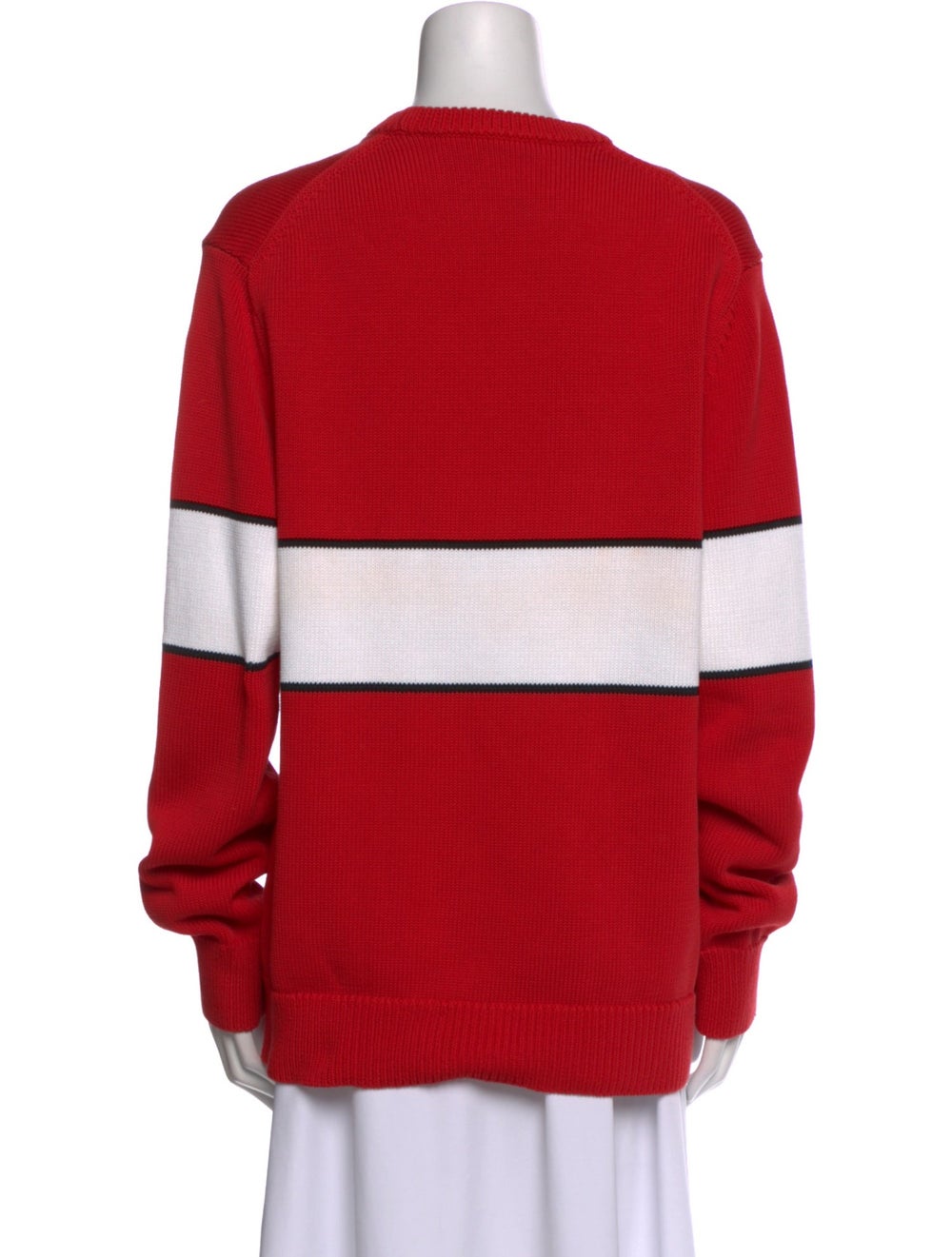 Givenchy Pullover Red Printed Embroidered Accent … - image 3