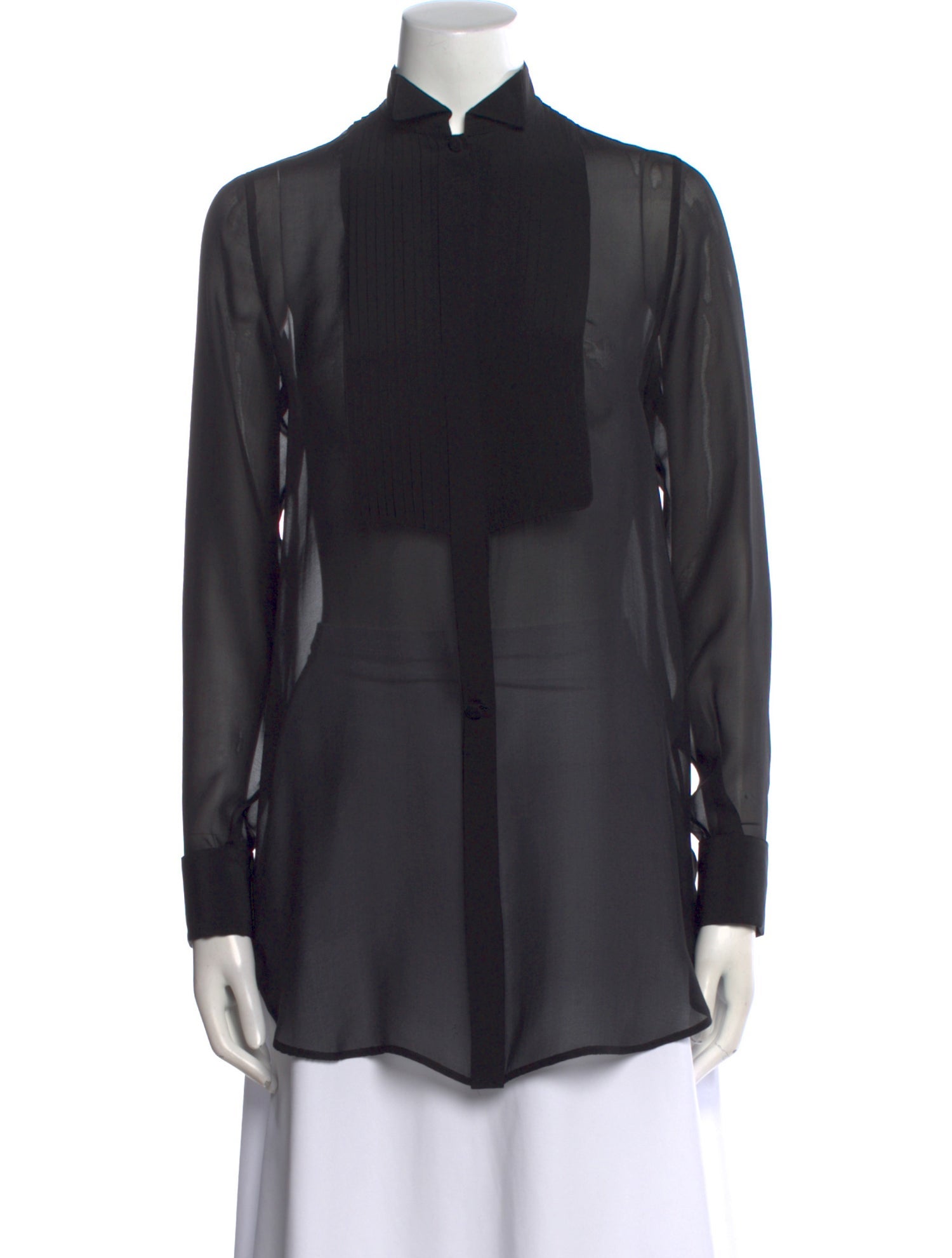 Givenchy Long Sleeve Button-Up Top