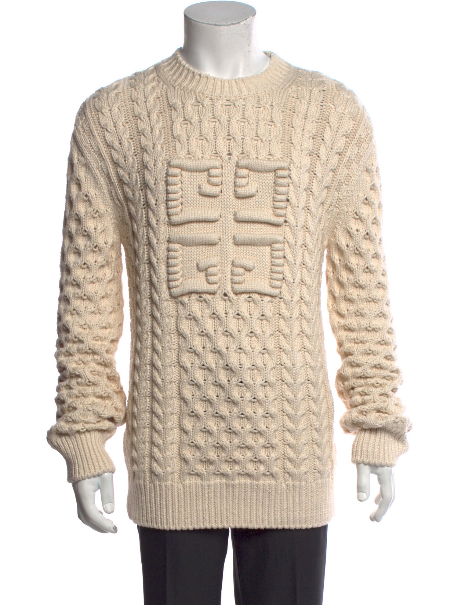 Givenchy Patterned Crew Neck Pullover