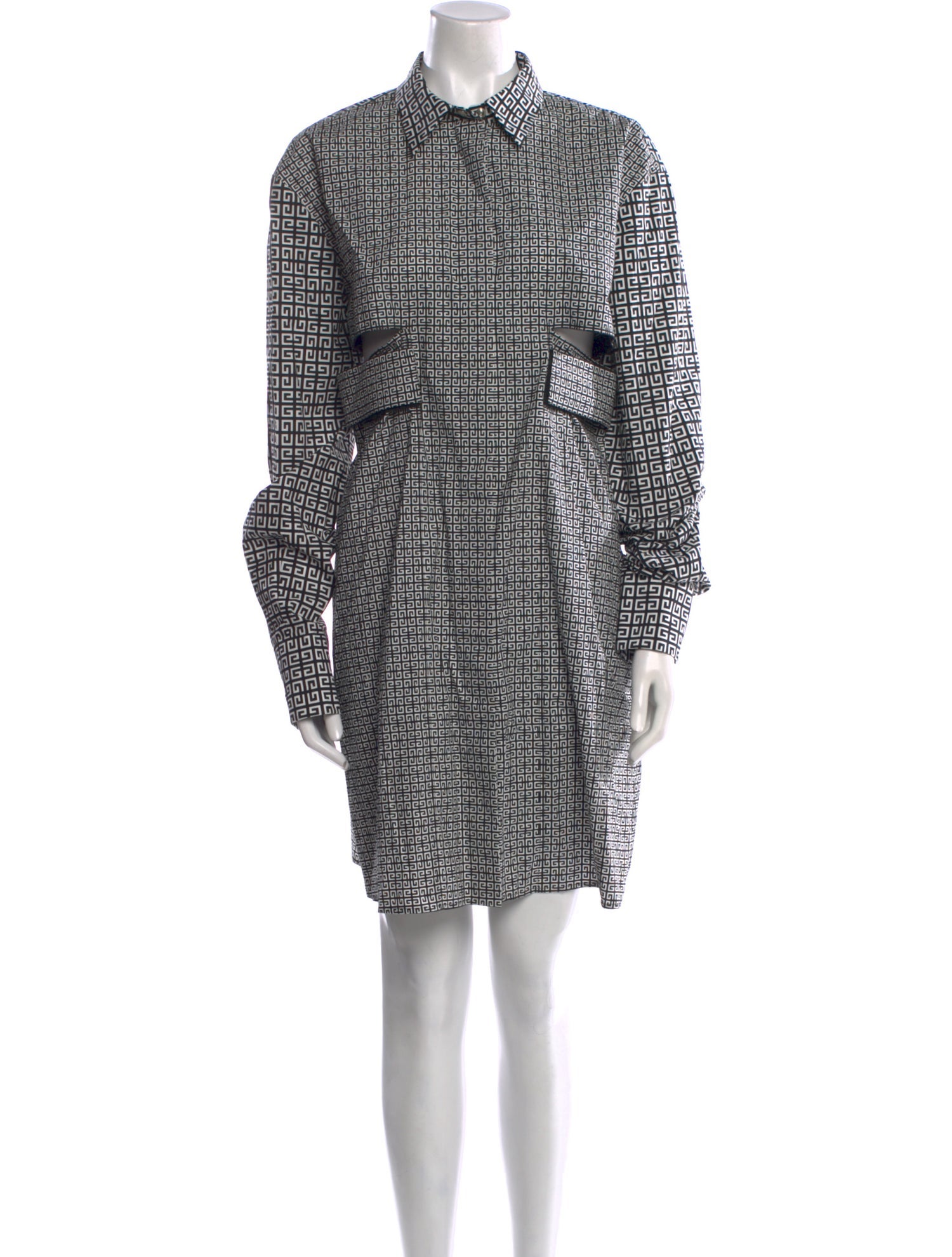 Givenchy Plaid Print Mini Dress