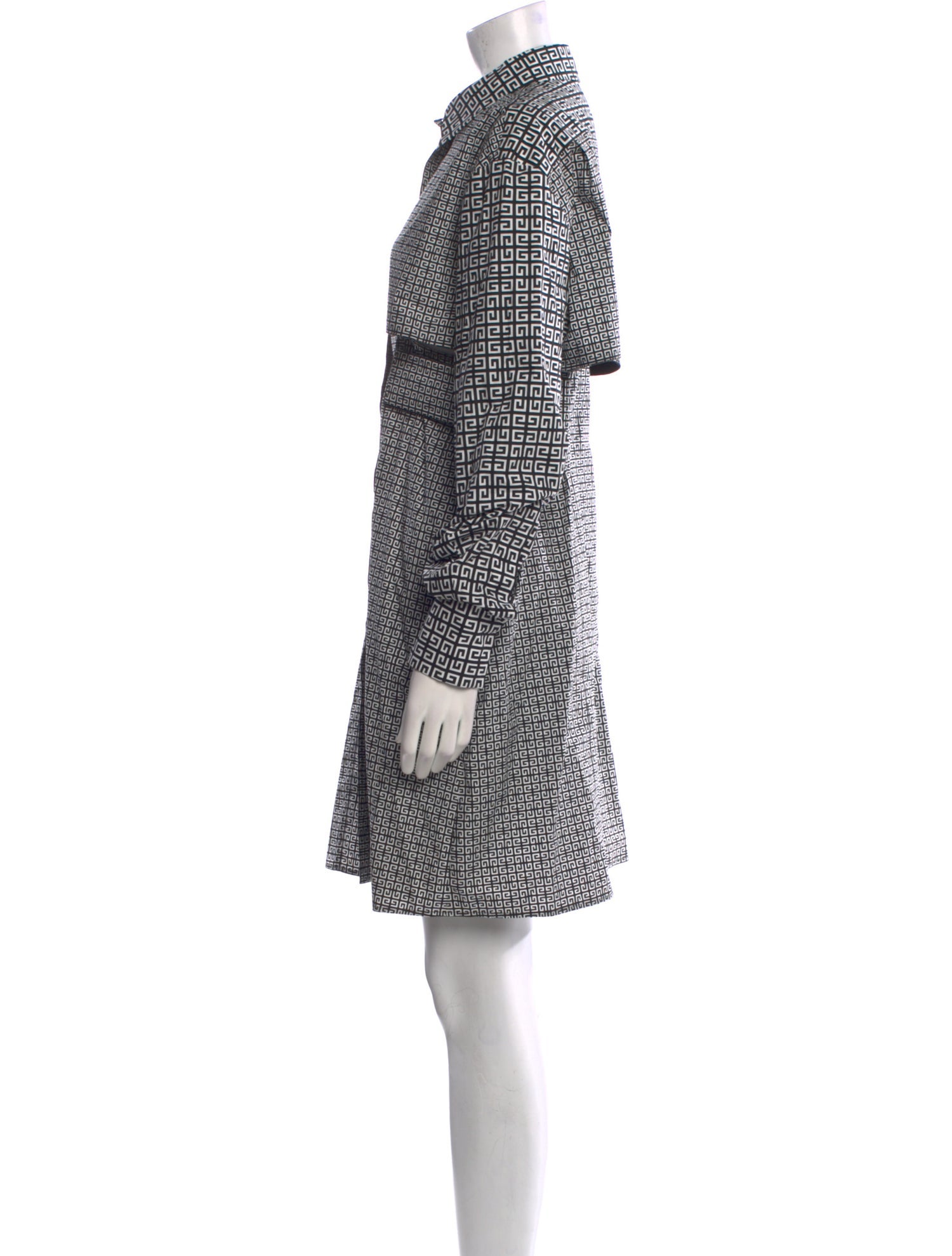 Givenchy Plaid Print Mini Dress