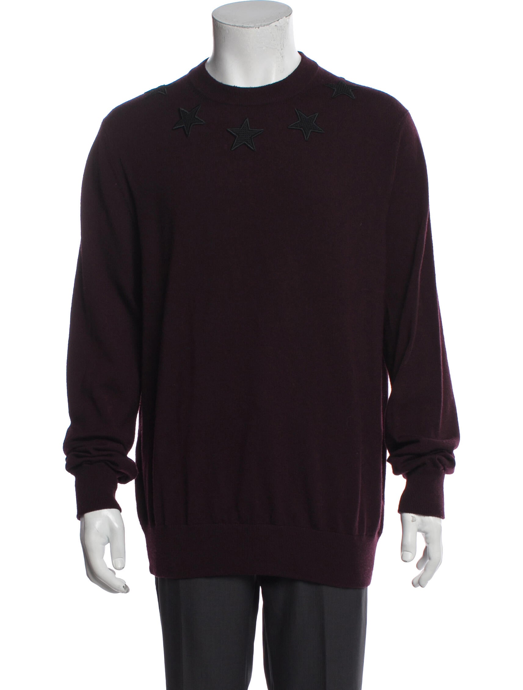 Givenchy Wool Crew Neck Polo Sweater