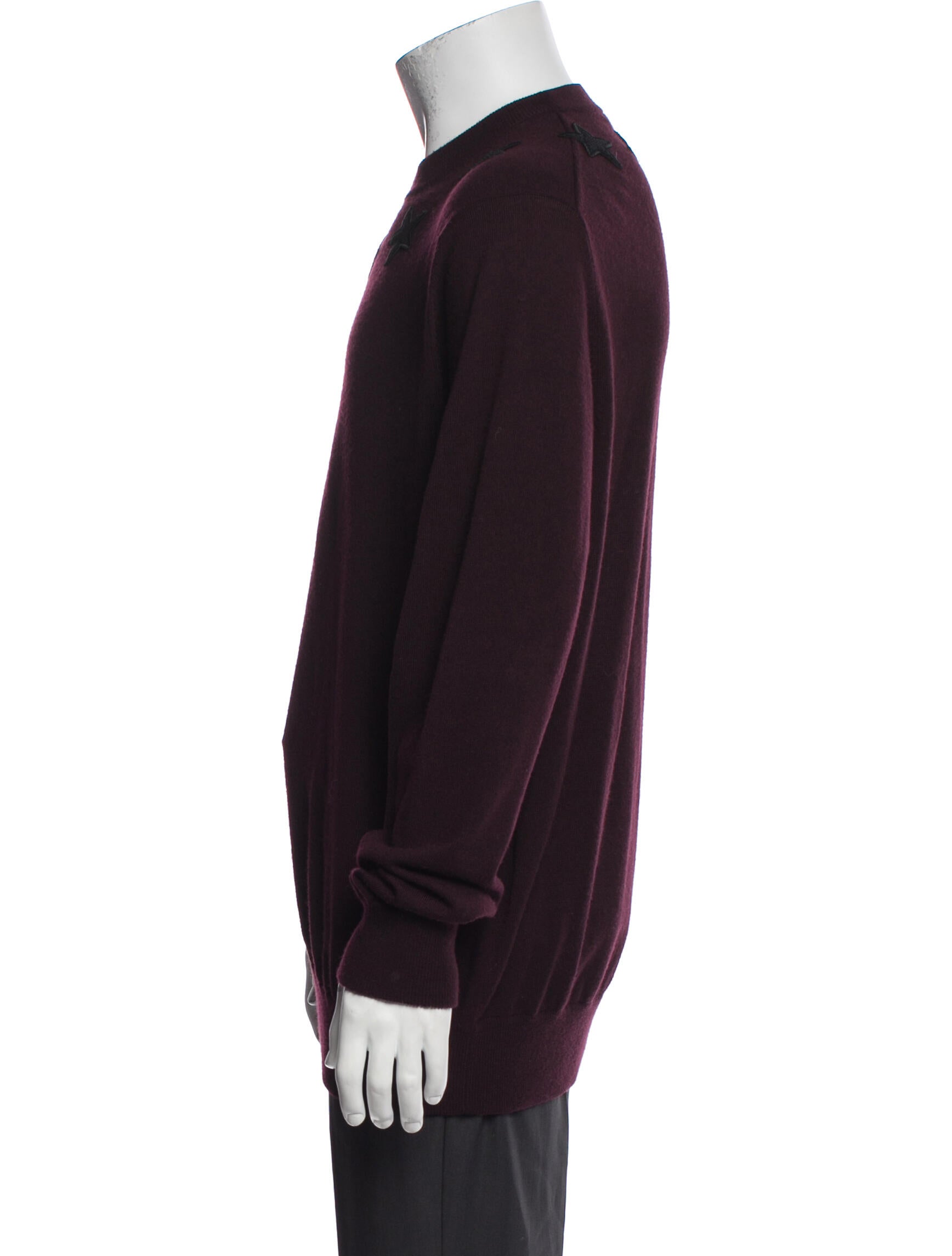 Givenchy Wool Crew Neck Polo Sweater