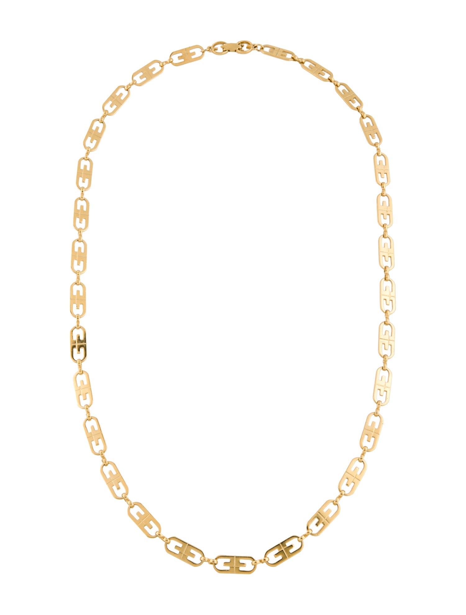 Givenchy Vintage GG Link Chain Necklace