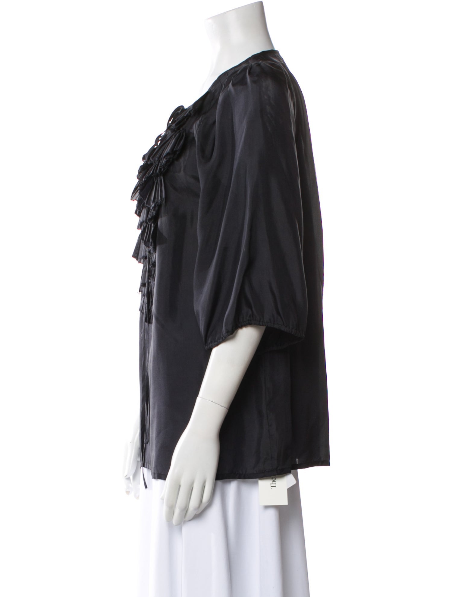 Givenchy Silk V-Neck Blouse