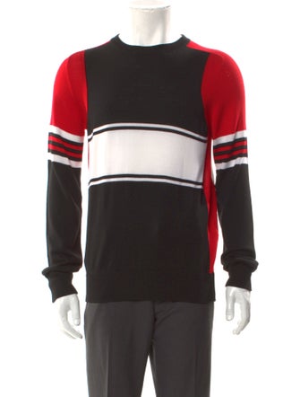 Givenchy Wool Colorblock Pattern Pullover