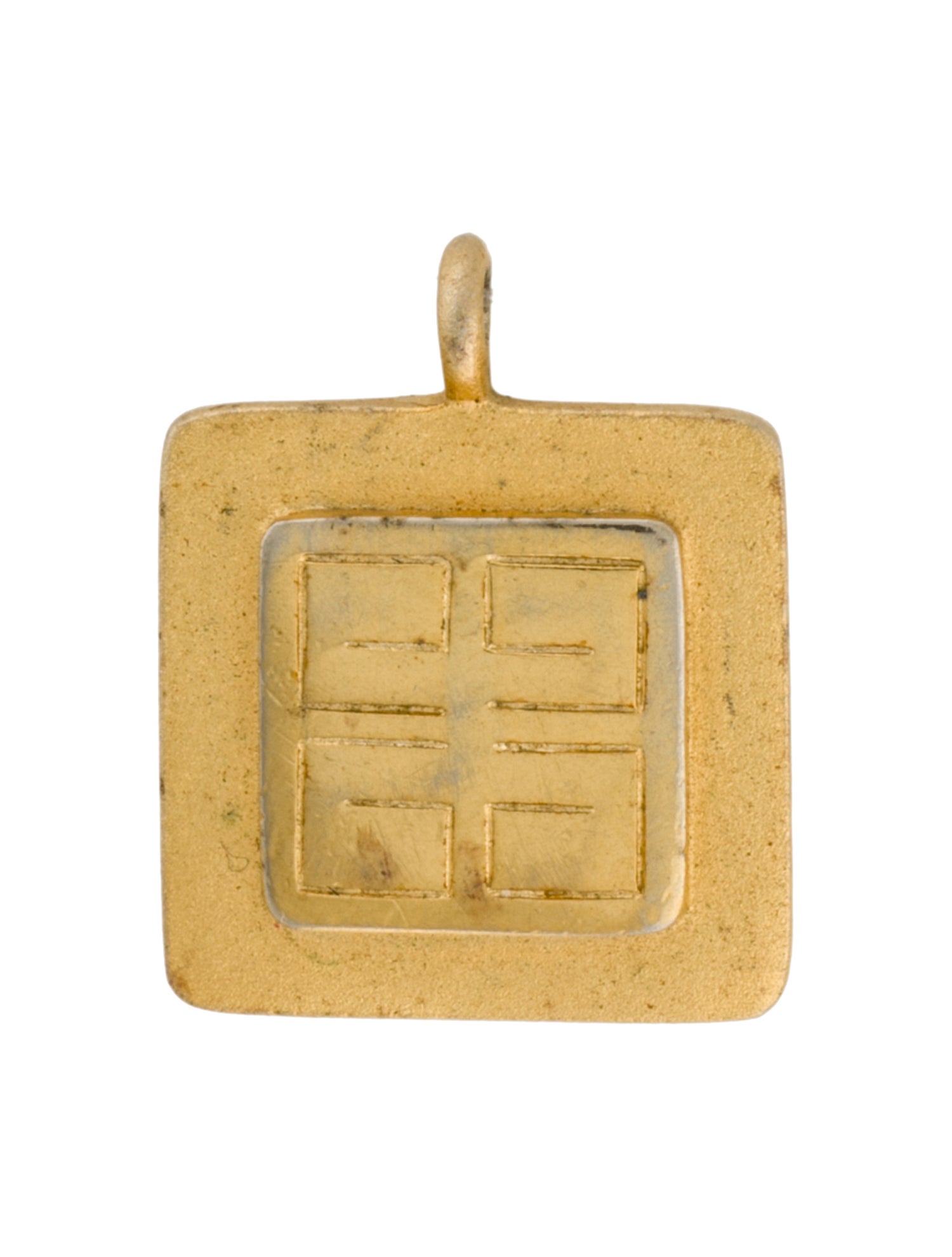 Givenchy Vintage Square Pendant
