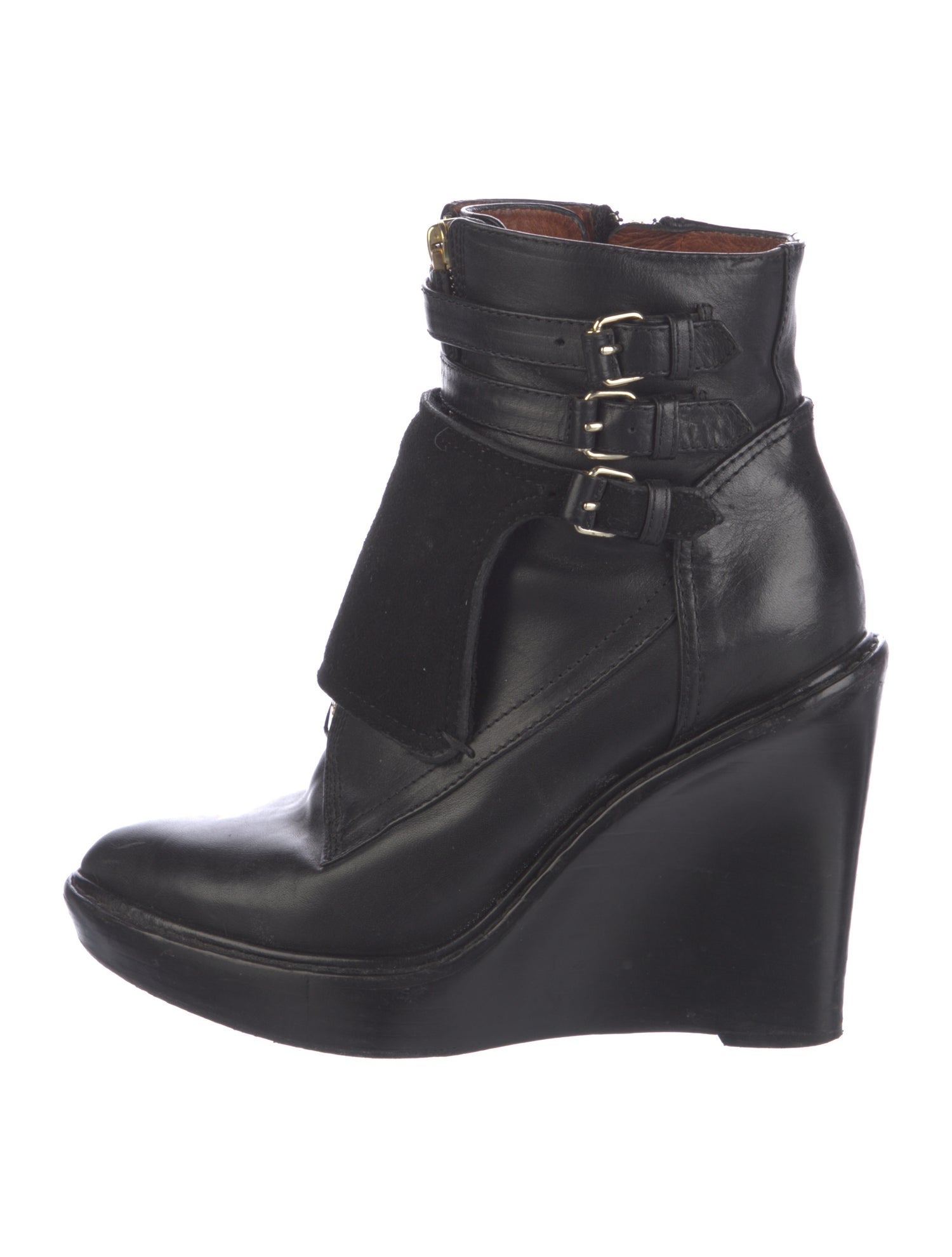 Givenchy Leather Leather Trim Embellishment Boots