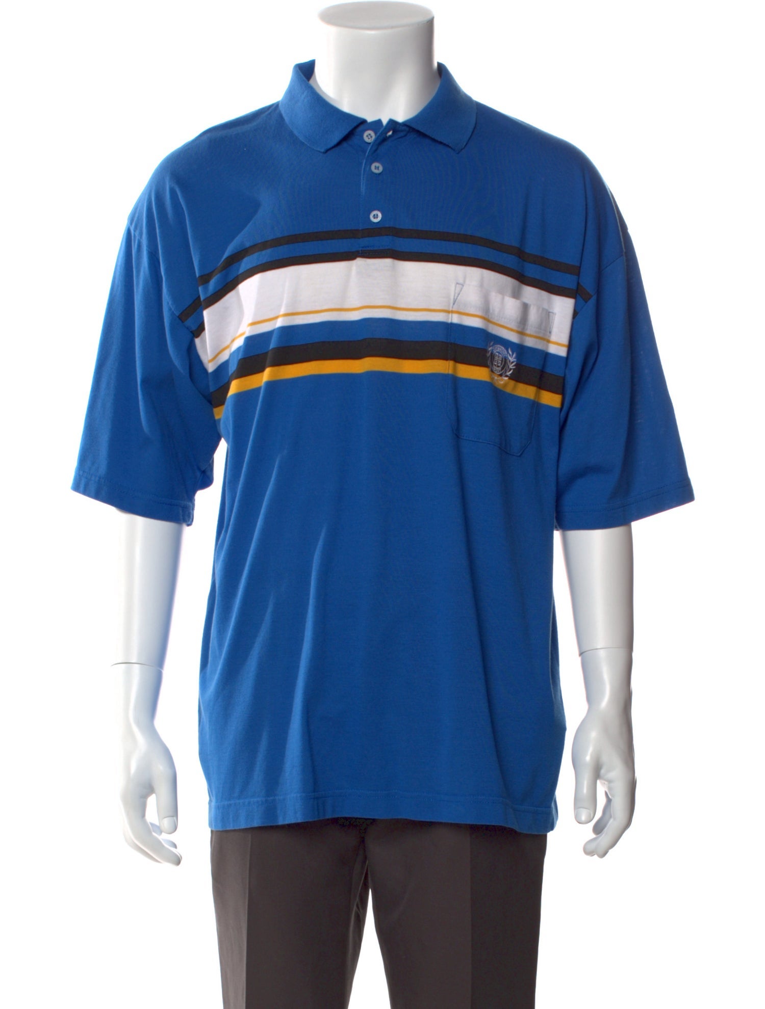 Givenchy Striped Collar Polo Shirt