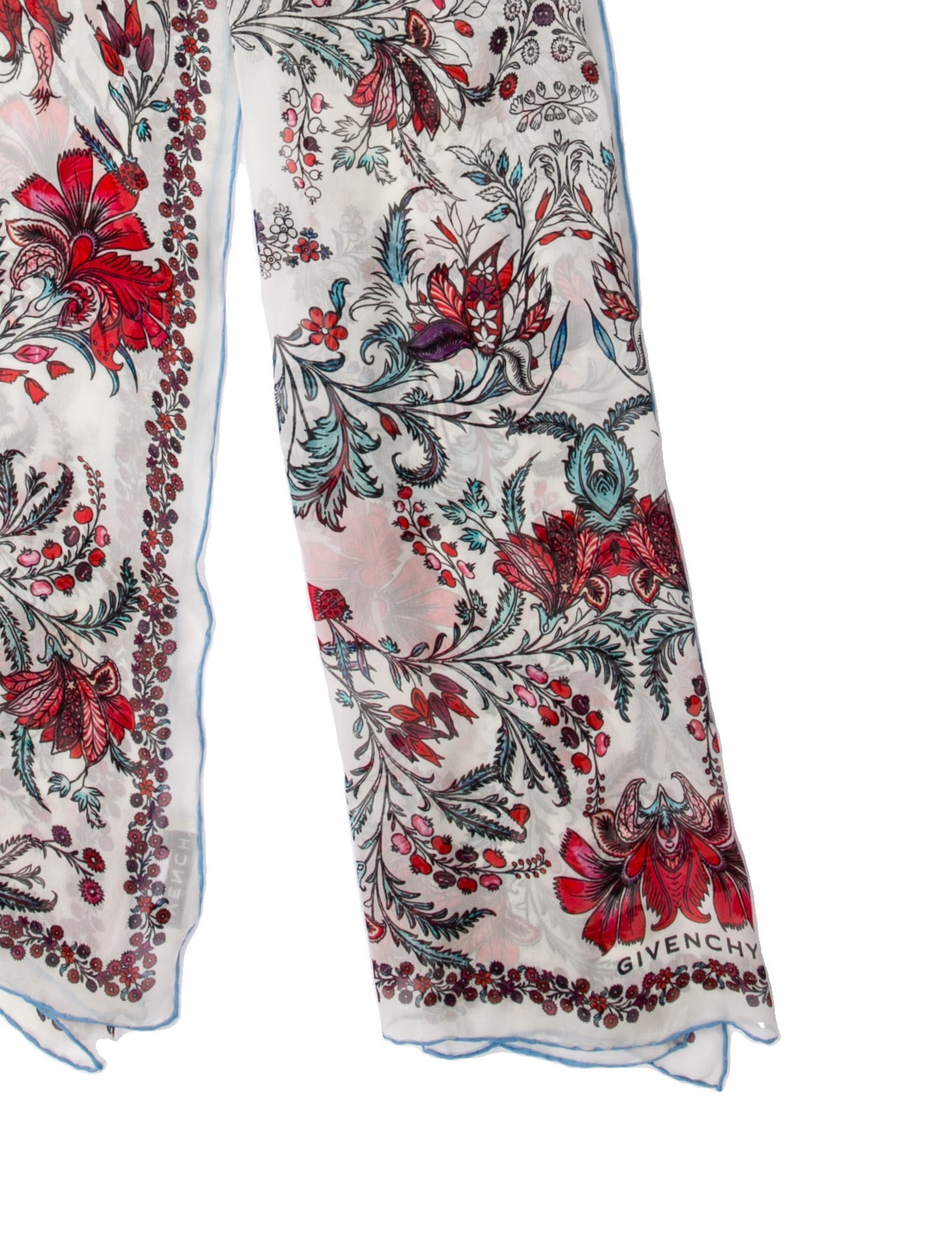 Givenchy Silk Paisley Print Scarf