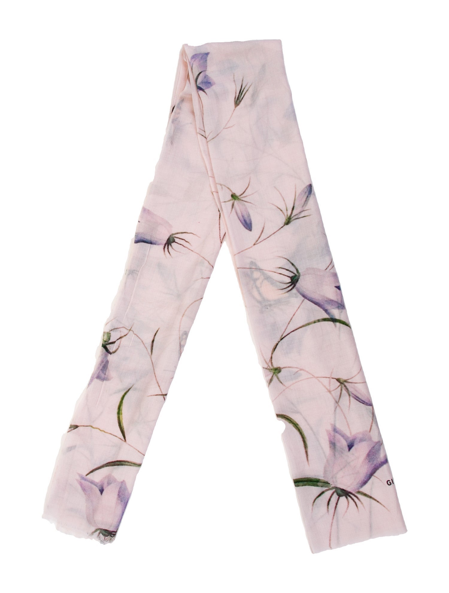 Givenchy Wool Floral Print Scarf