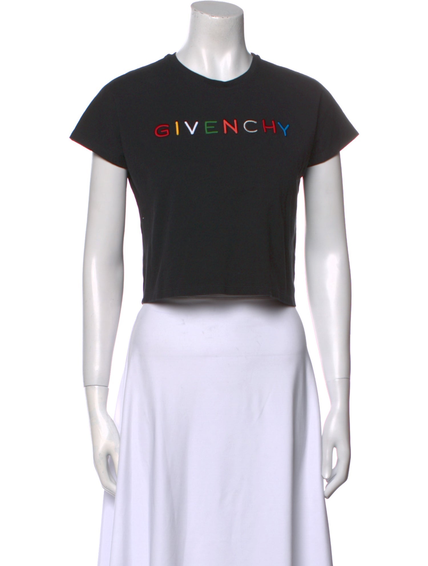 Givenchy Girls' Embroidered Short Sleeve Shirt