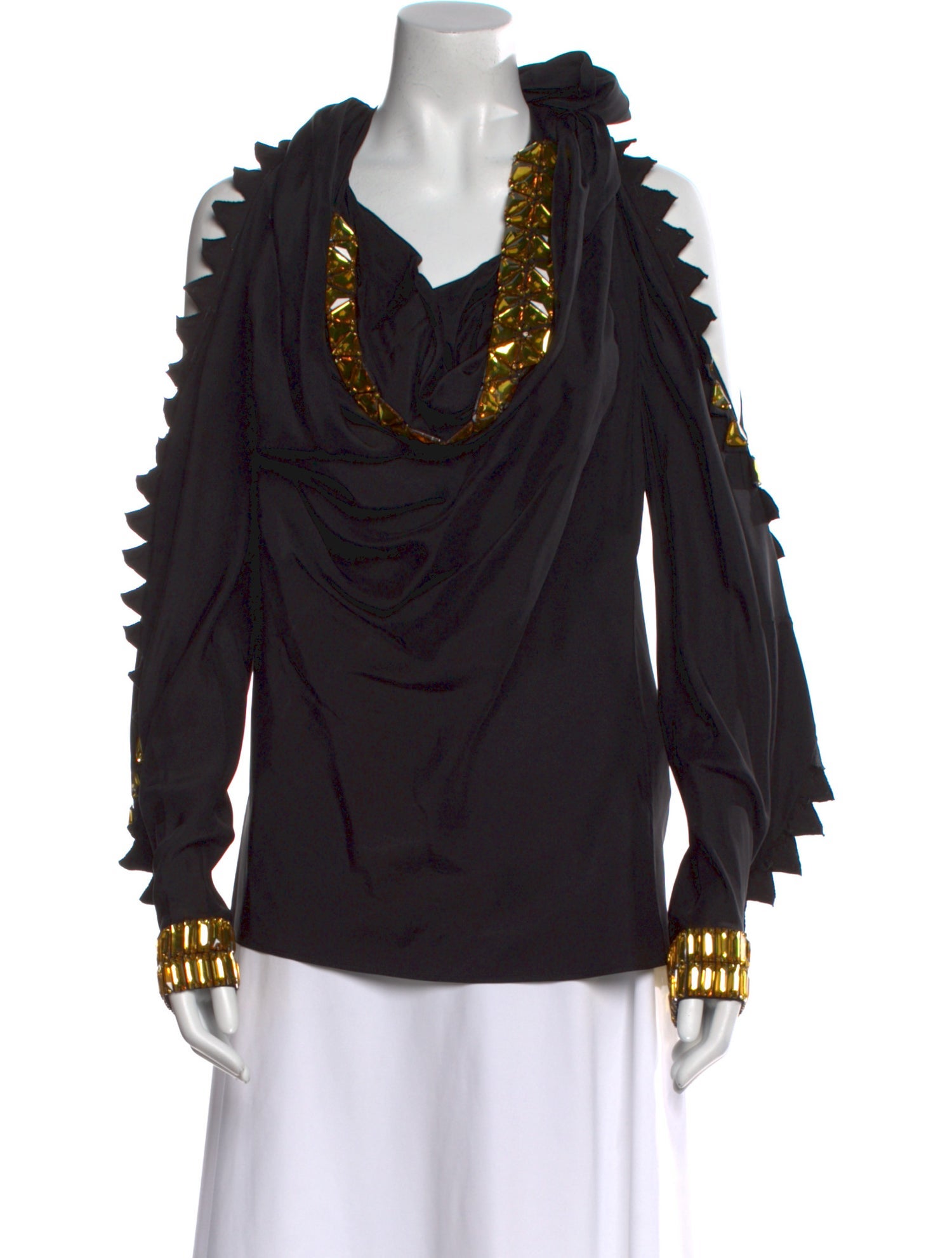 Givenchy Silk Cowl Neck Blouse