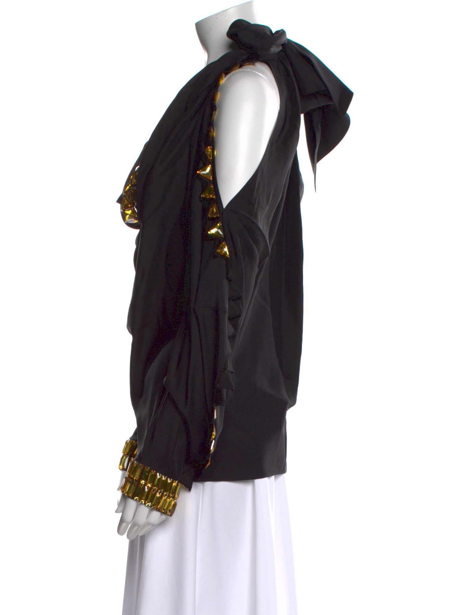 Givenchy Silk Cowl Neck Blouse