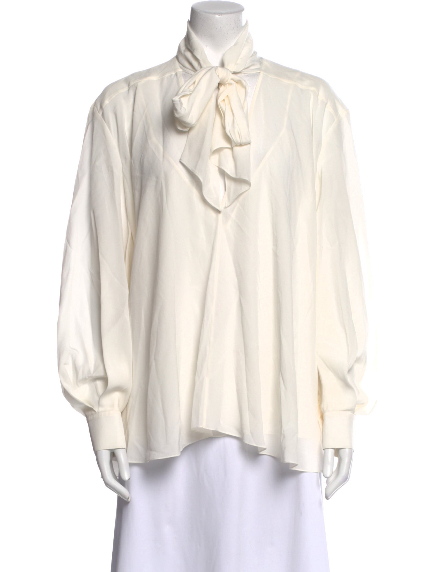 Givenchy Silk V-Neck Blouse
