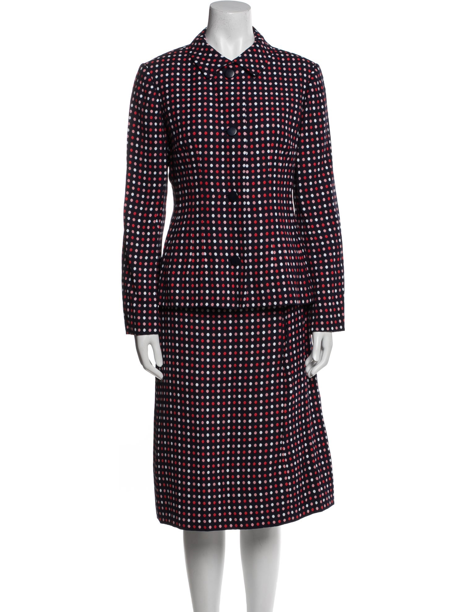 Givenchy Vintage Late 1960's - Early 1970's Skirt Suit