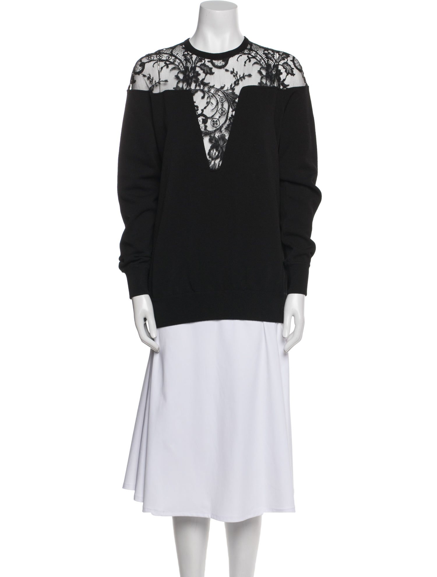 Givenchy Mock Neck Long Sleeve Sweatshirt