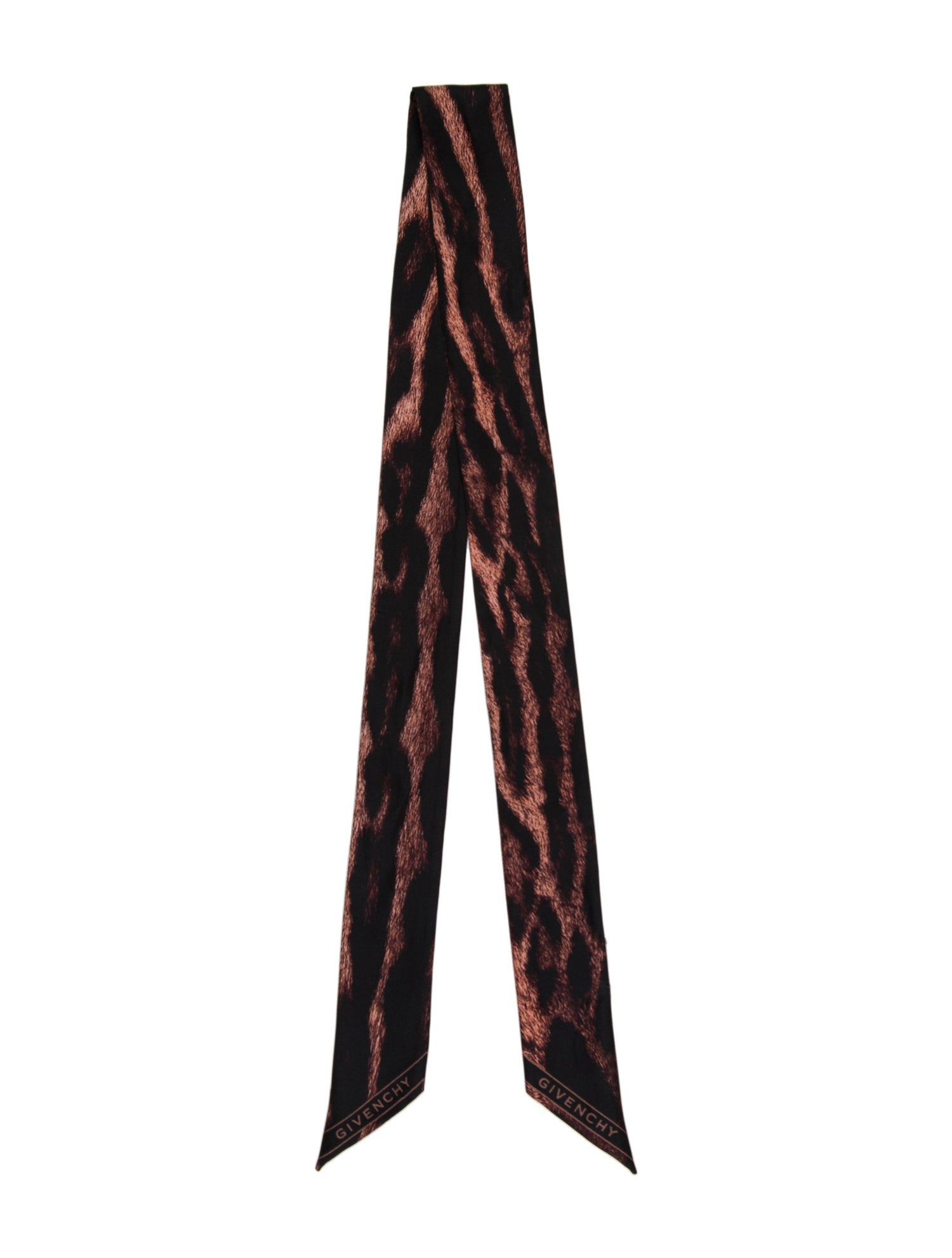 Givenchy Silk Animal Print Scarf