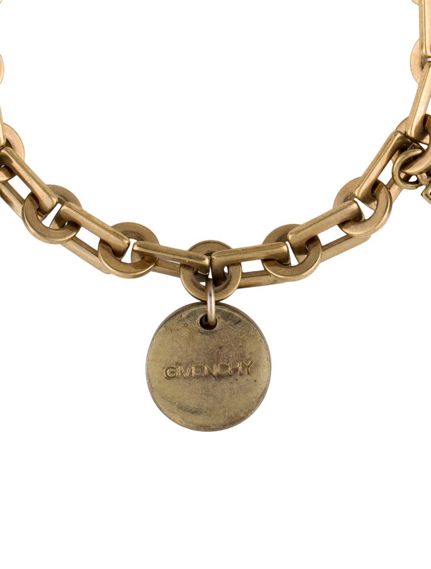 Givenchy Leather Charm Link Bracelet