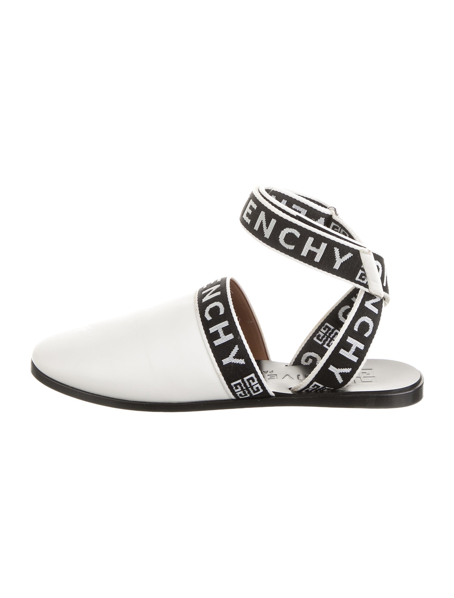 Givenchy Leather Printed Slingback Flats