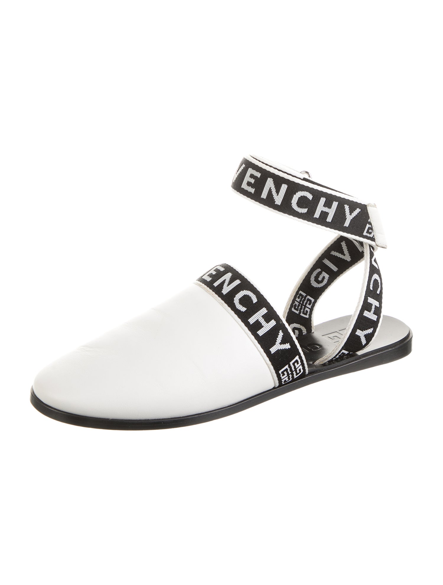 Givenchy Leather Printed Slingback Flats