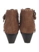 Givenchy Suede Colorblock Pattern Lace-Up Boots