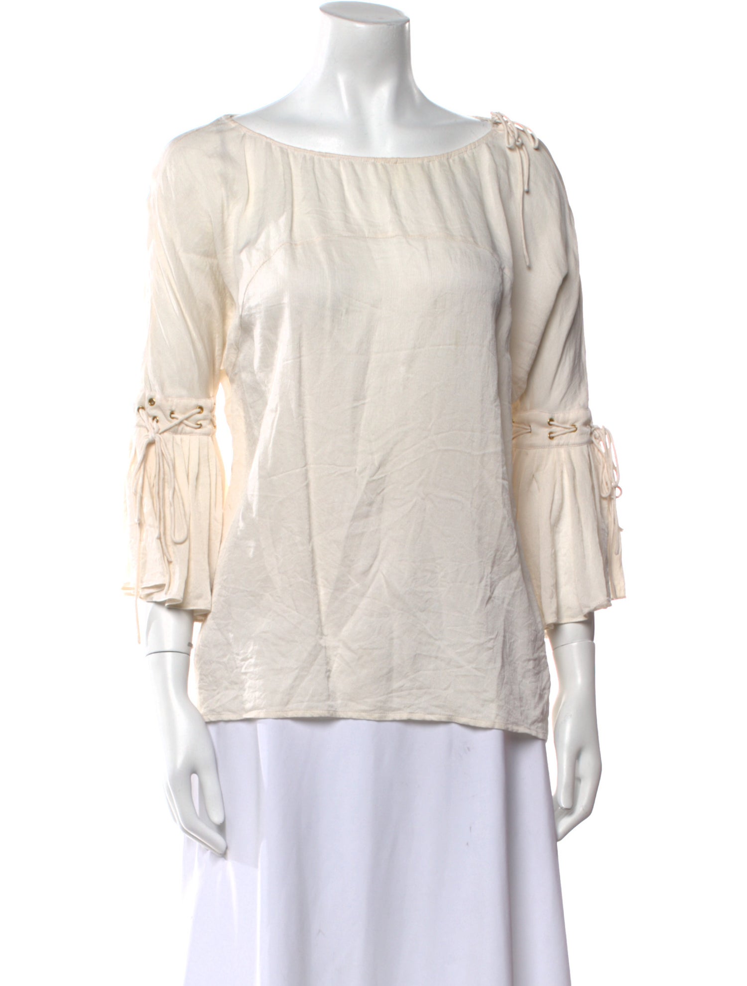 Givenchy Silk Bateau Neckline Blouse