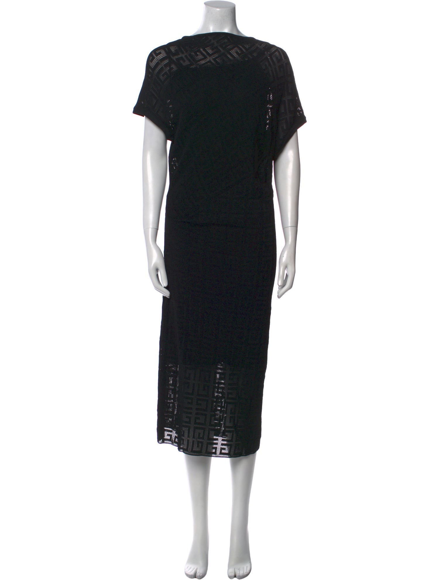 Givenchy Lace Pattern Midi Length Dress