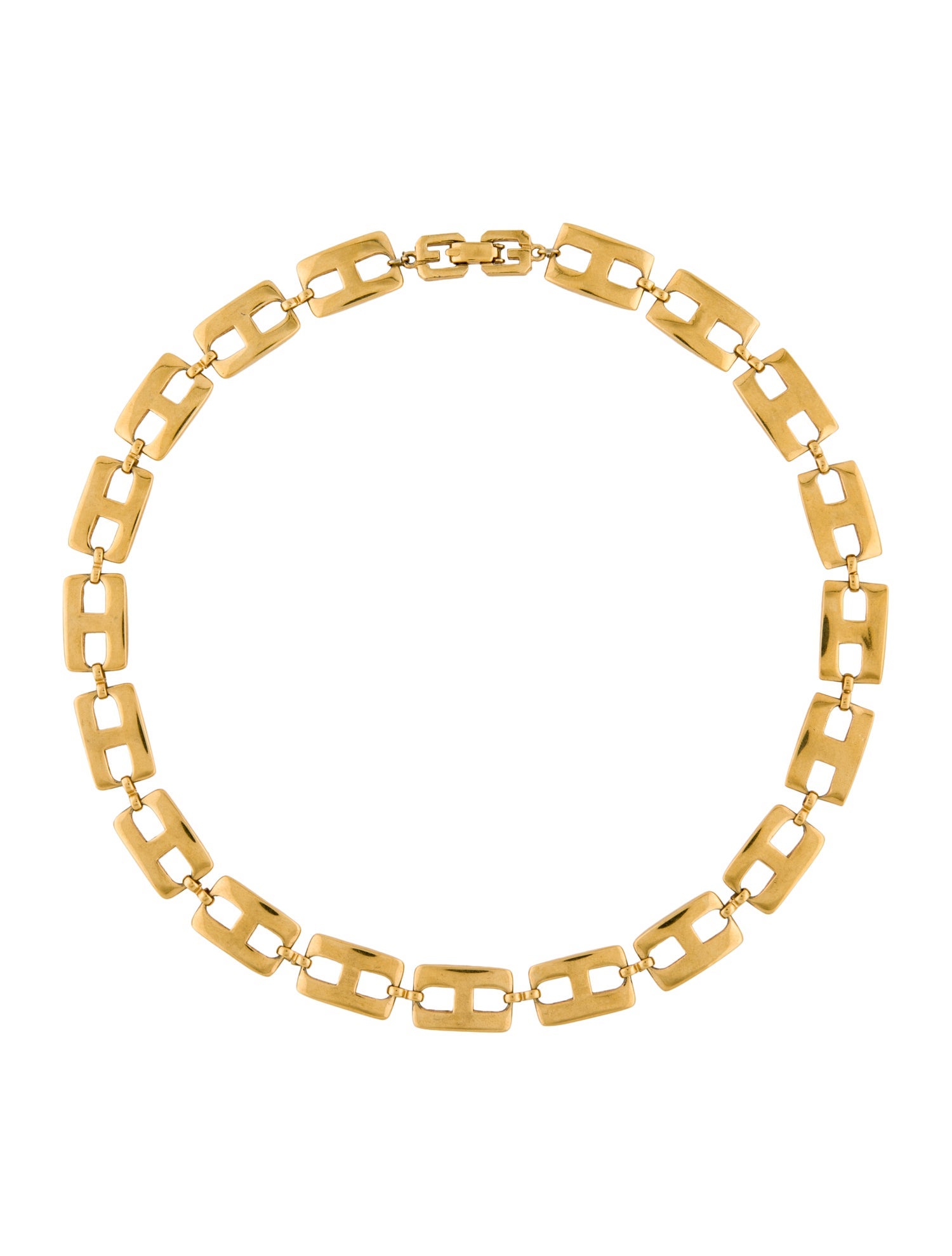 Givenchy Vintage Chain Link Choker Necklace