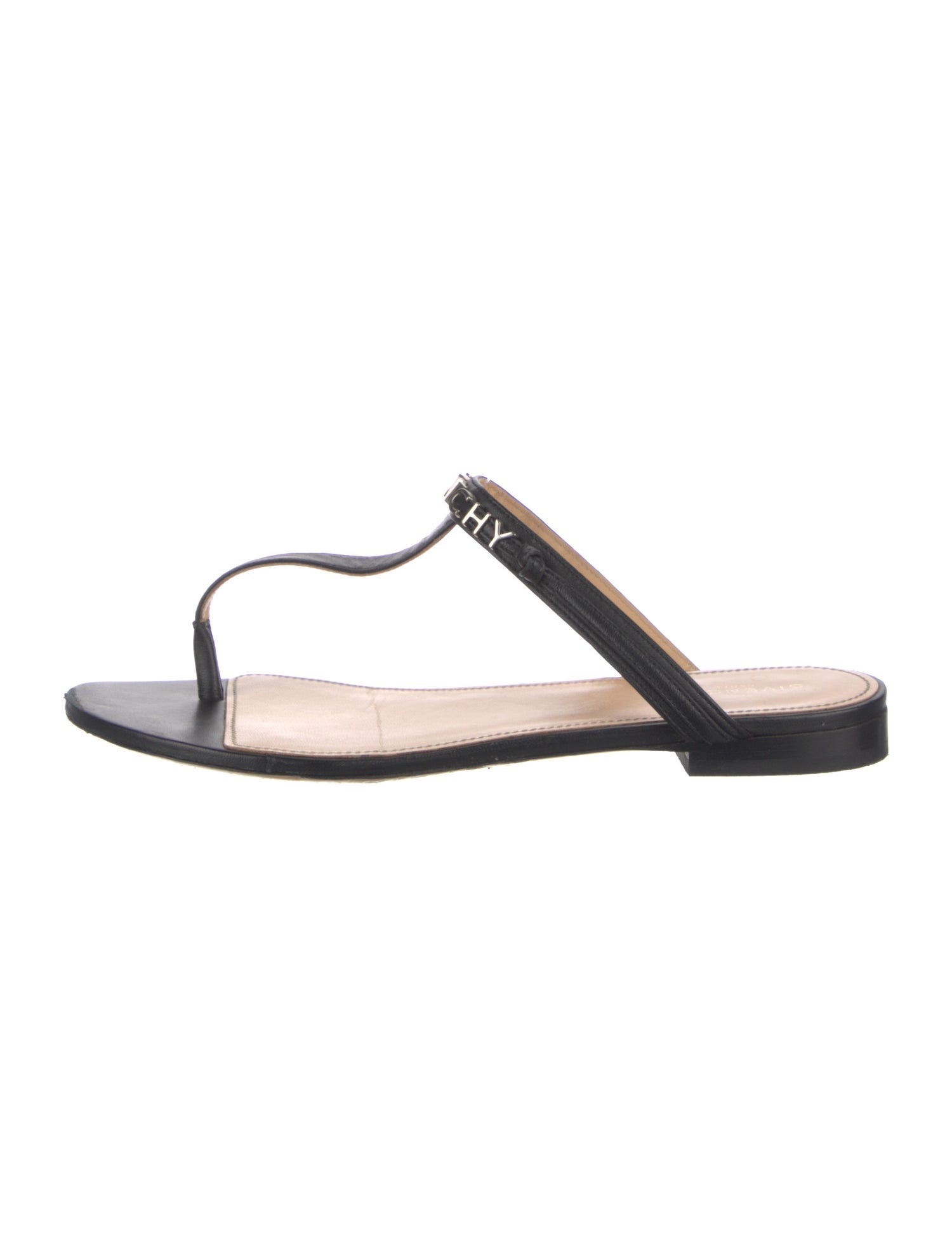 Givenchy Leather T-Strap Sandals