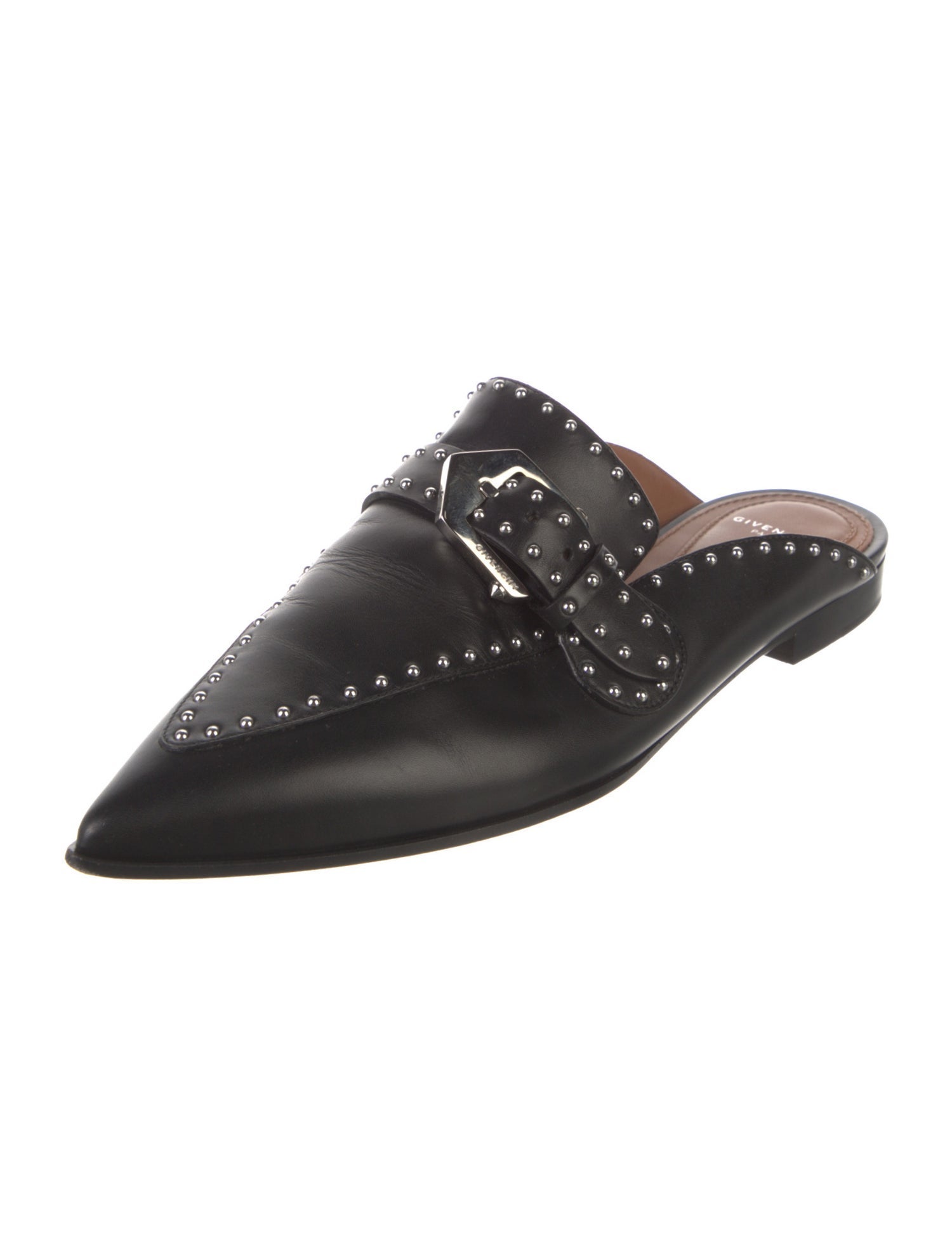 Givenchy Leather Studded Accents Mules