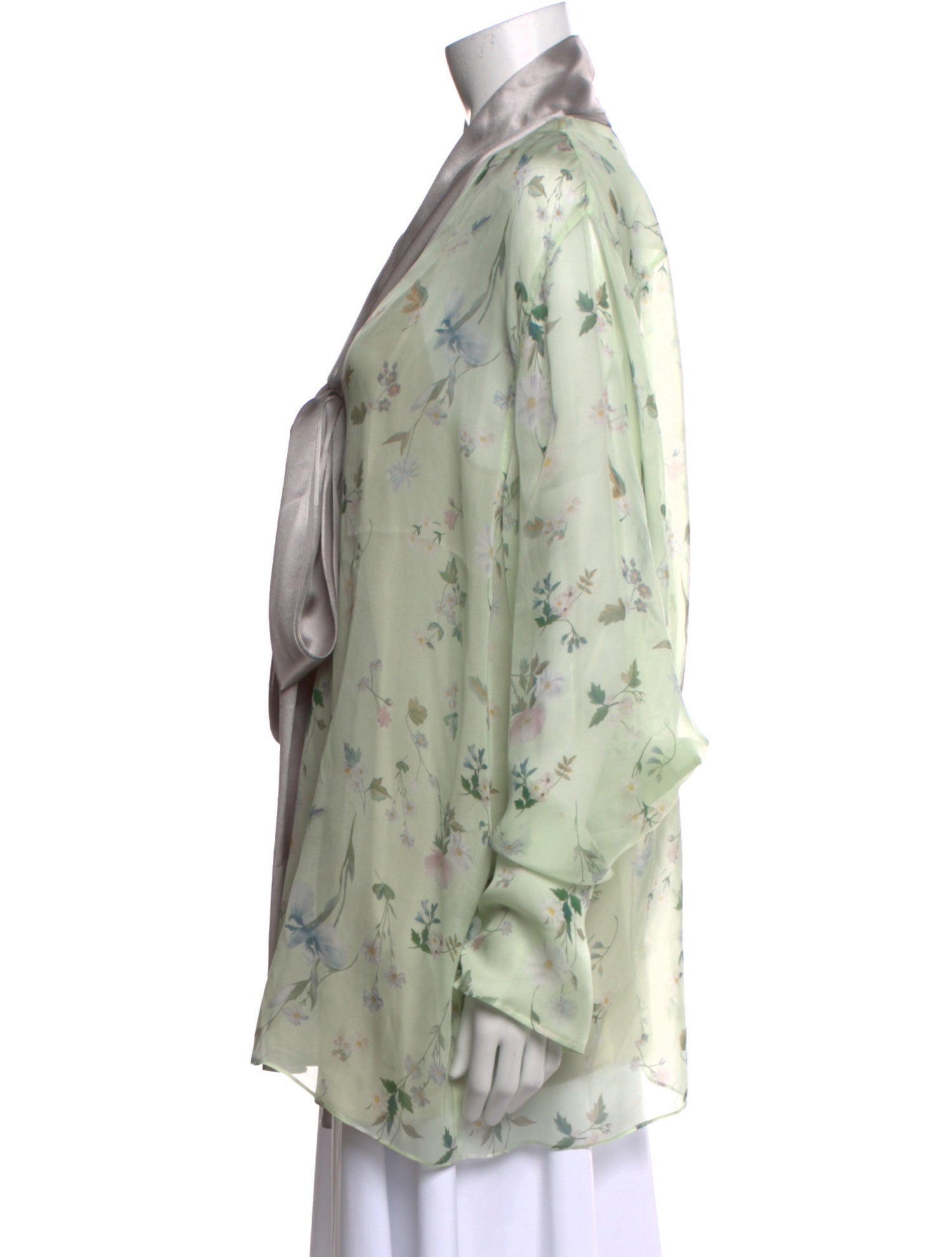 Givenchy Silk Floral Print Button-Up Top