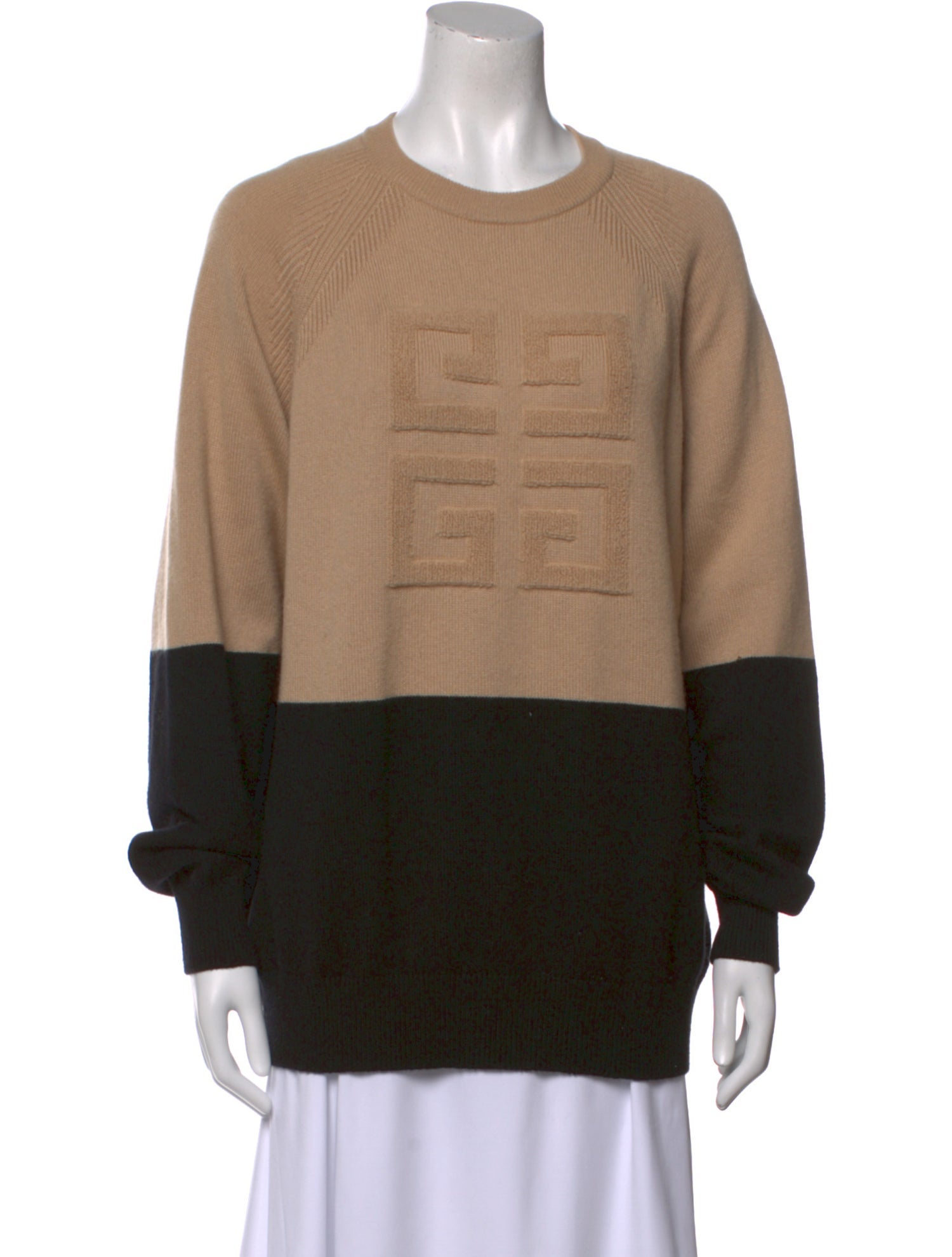 Givenchy Cashmere Colorblock Pattern Sweater