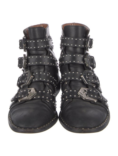 Givenchy Leather Studded Accents Combat Boots