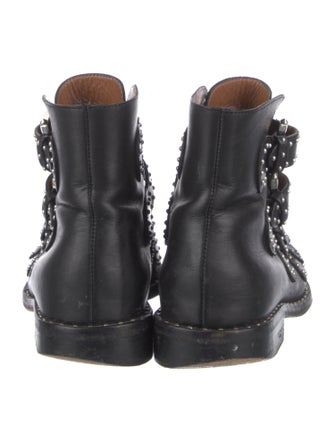 Givenchy Leather Studded Accents Combat Boots