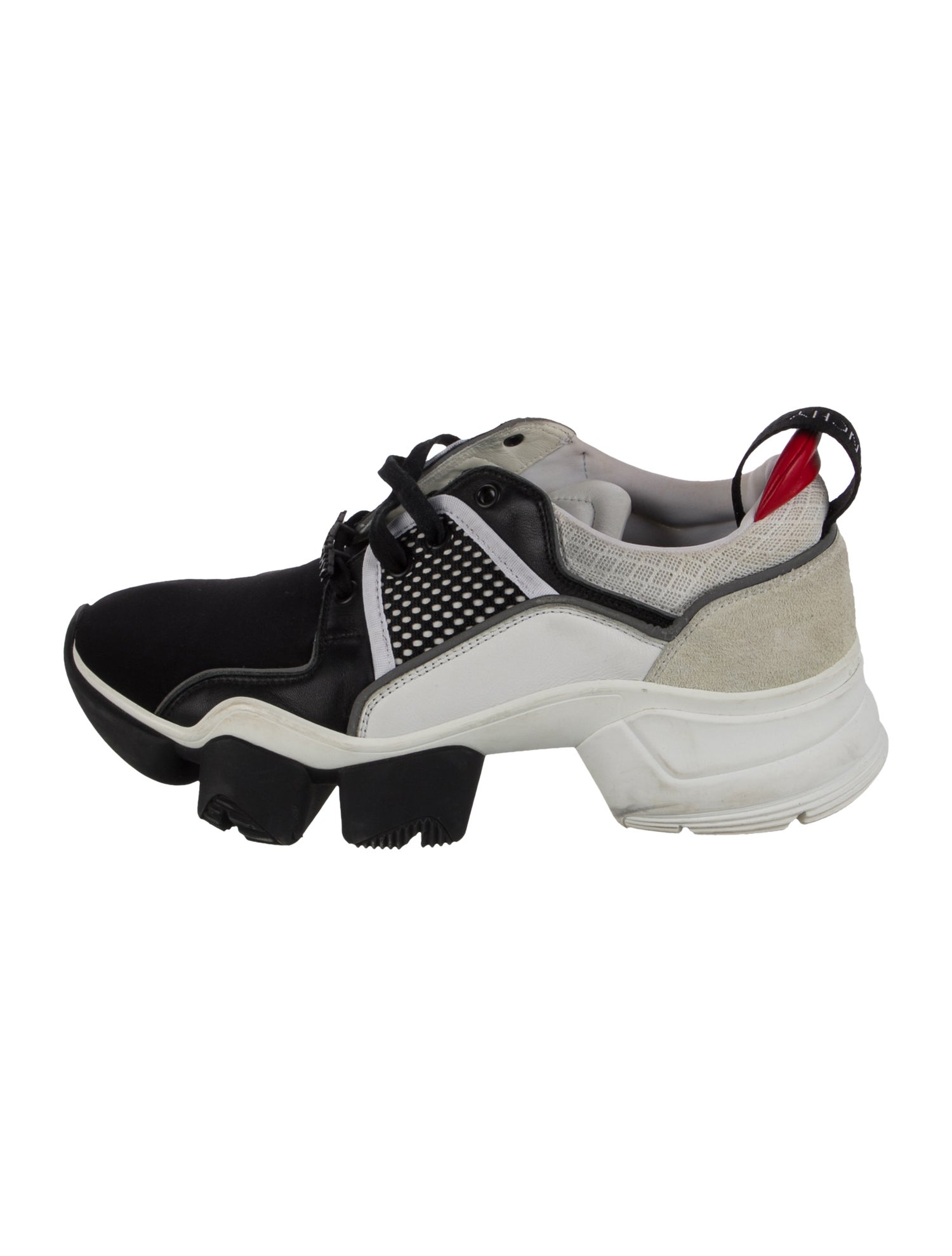 Givenchy Leather Colorblock Pattern Chunky Sneakers