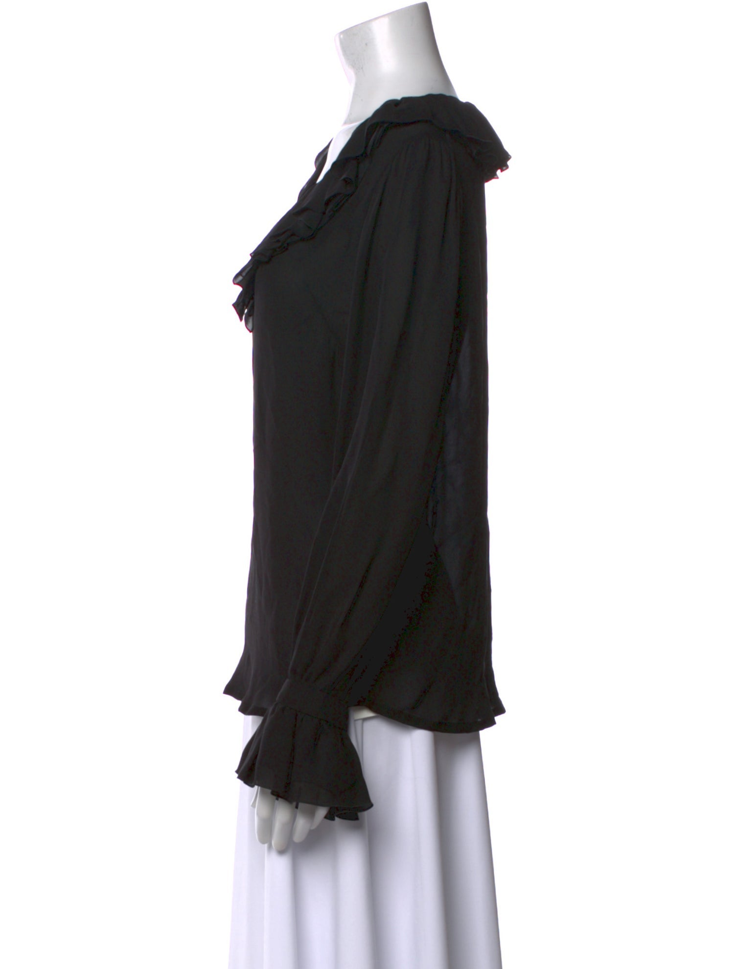 Givenchy Silk V-Neck Blouse