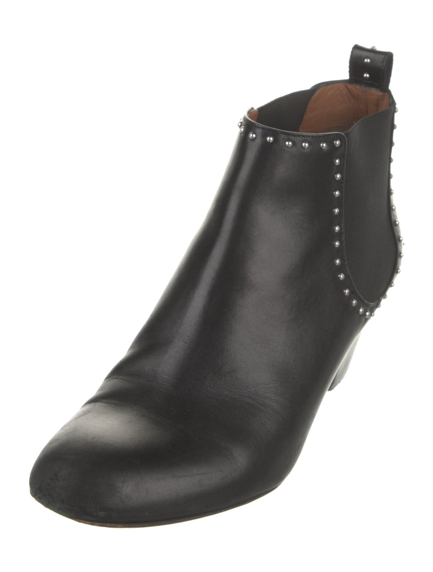 Givenchy Leather Studded Accents Chelsea Boots