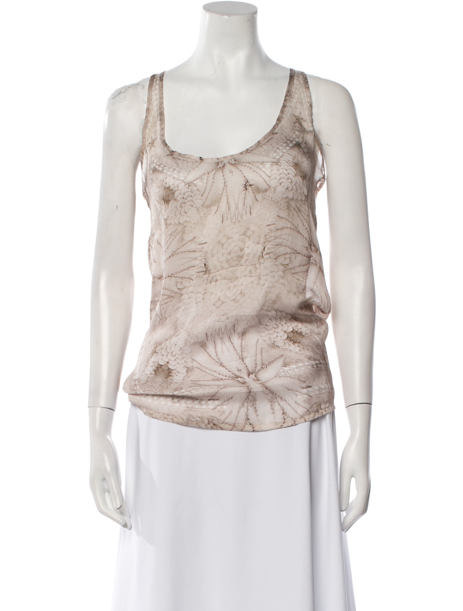 Givenchy Scoop Neck Sleeveless Top