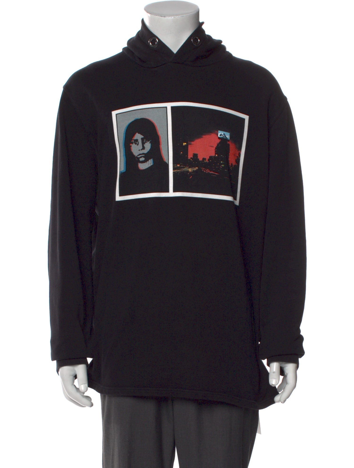 Givenchy Graphic Print Crew Neck Hoodie