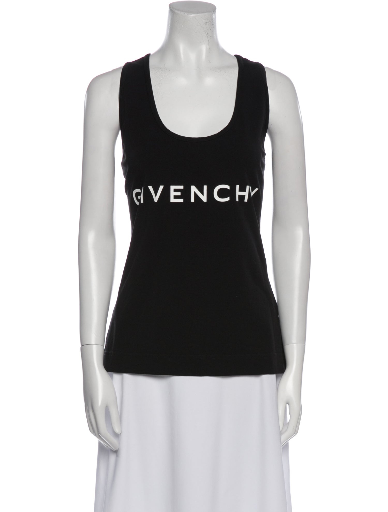 Givenchy Graphic Print Scoop Neck Top