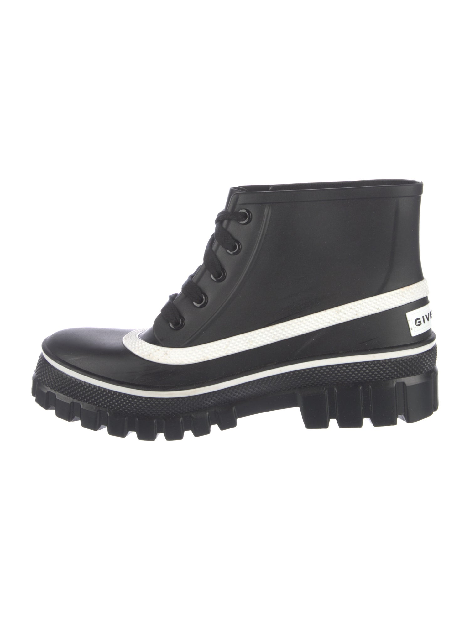 Givenchy Rubber Colorblock Pattern Rain Boots