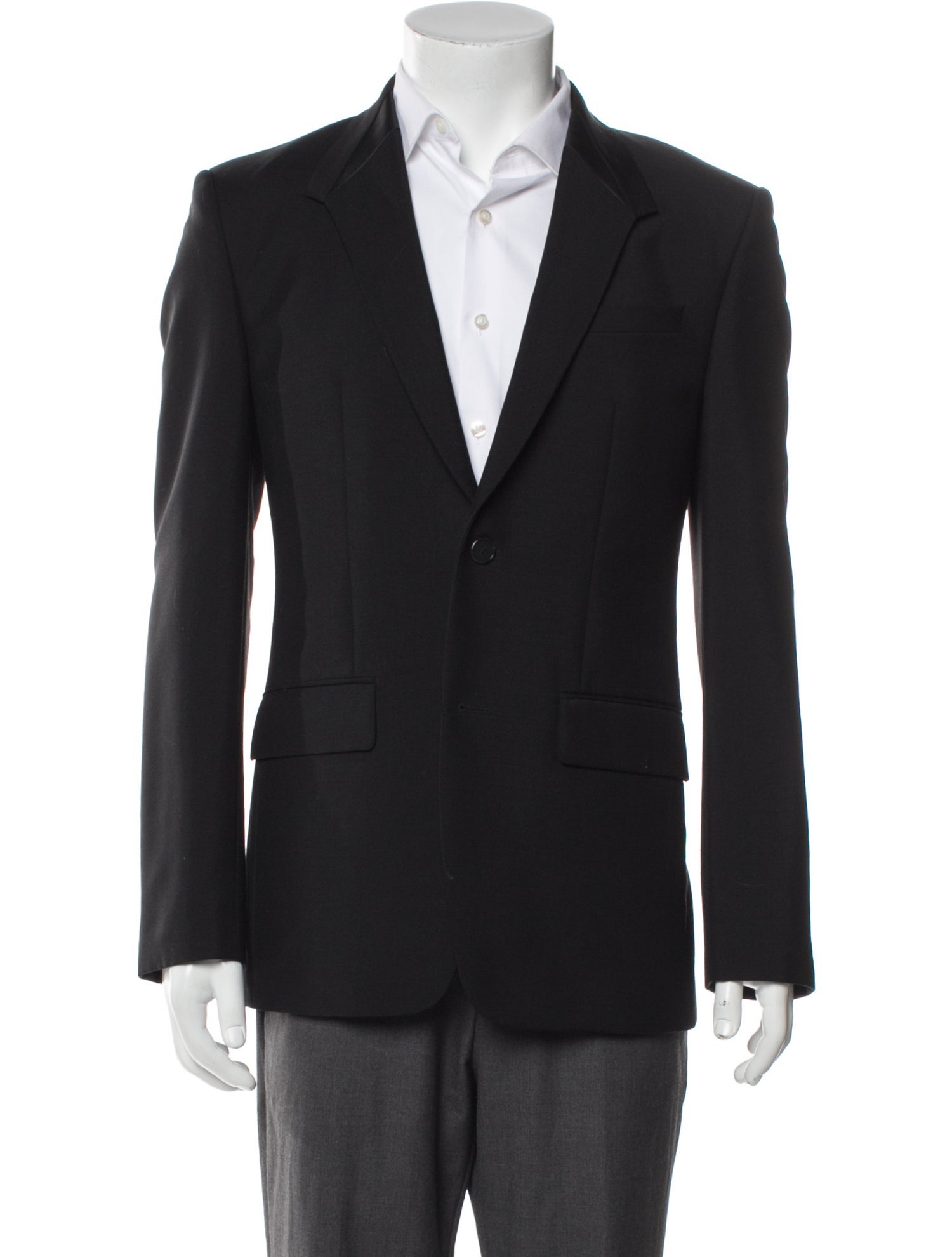 Givenchy Wool Chain-Link Accents Blazer