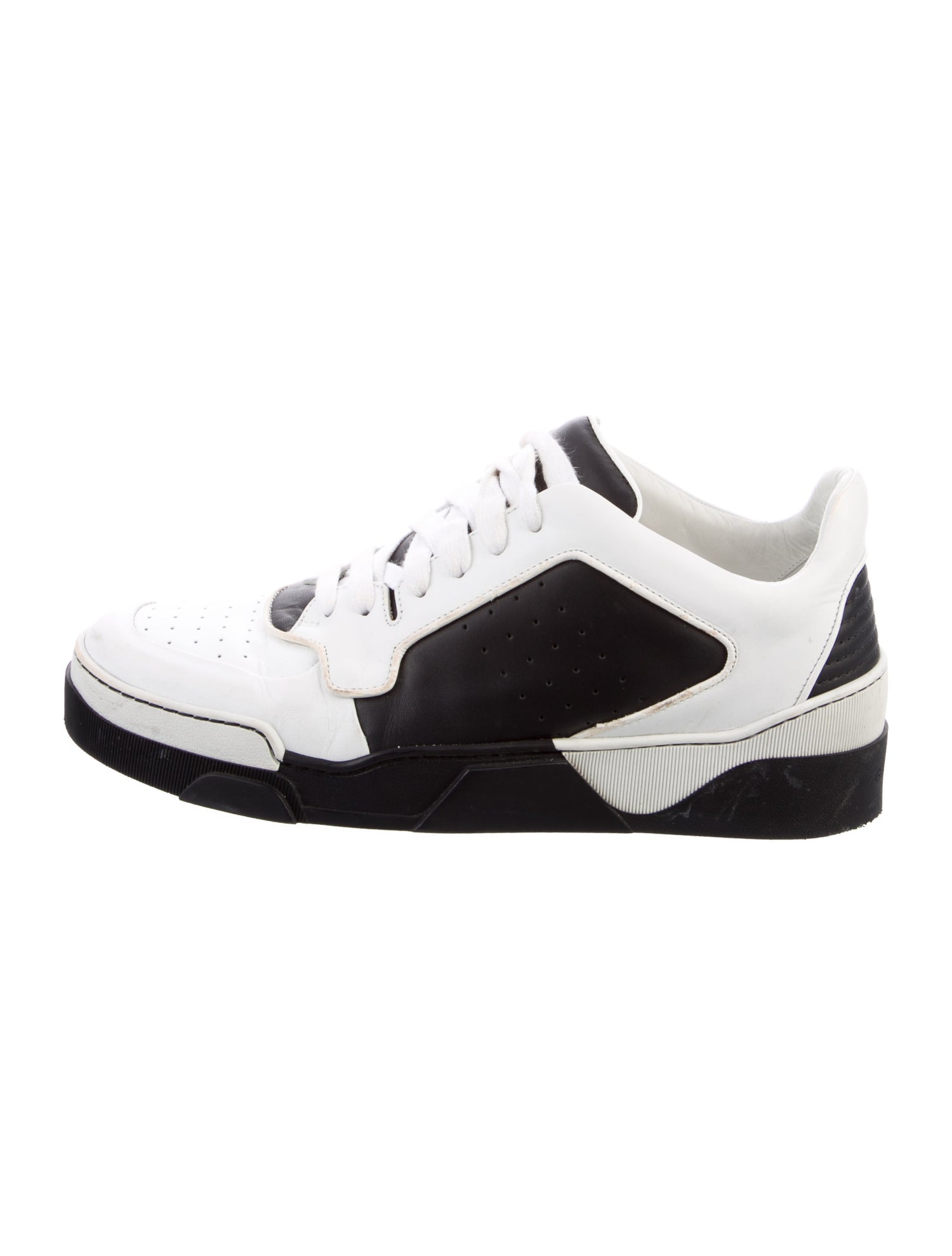 Givenchy Suede Colorblock Pattern Sneakers