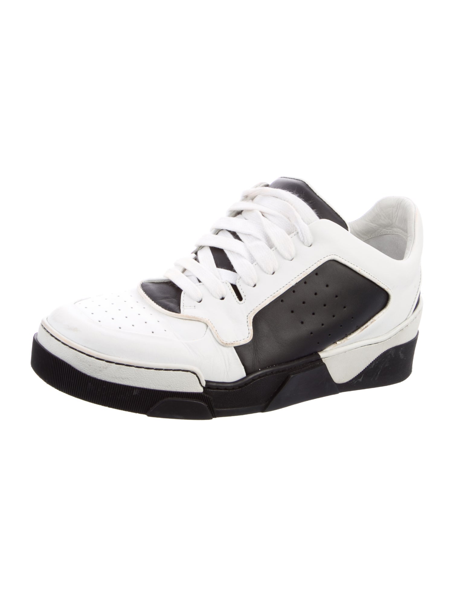 Givenchy Suede Colorblock Pattern Sneakers