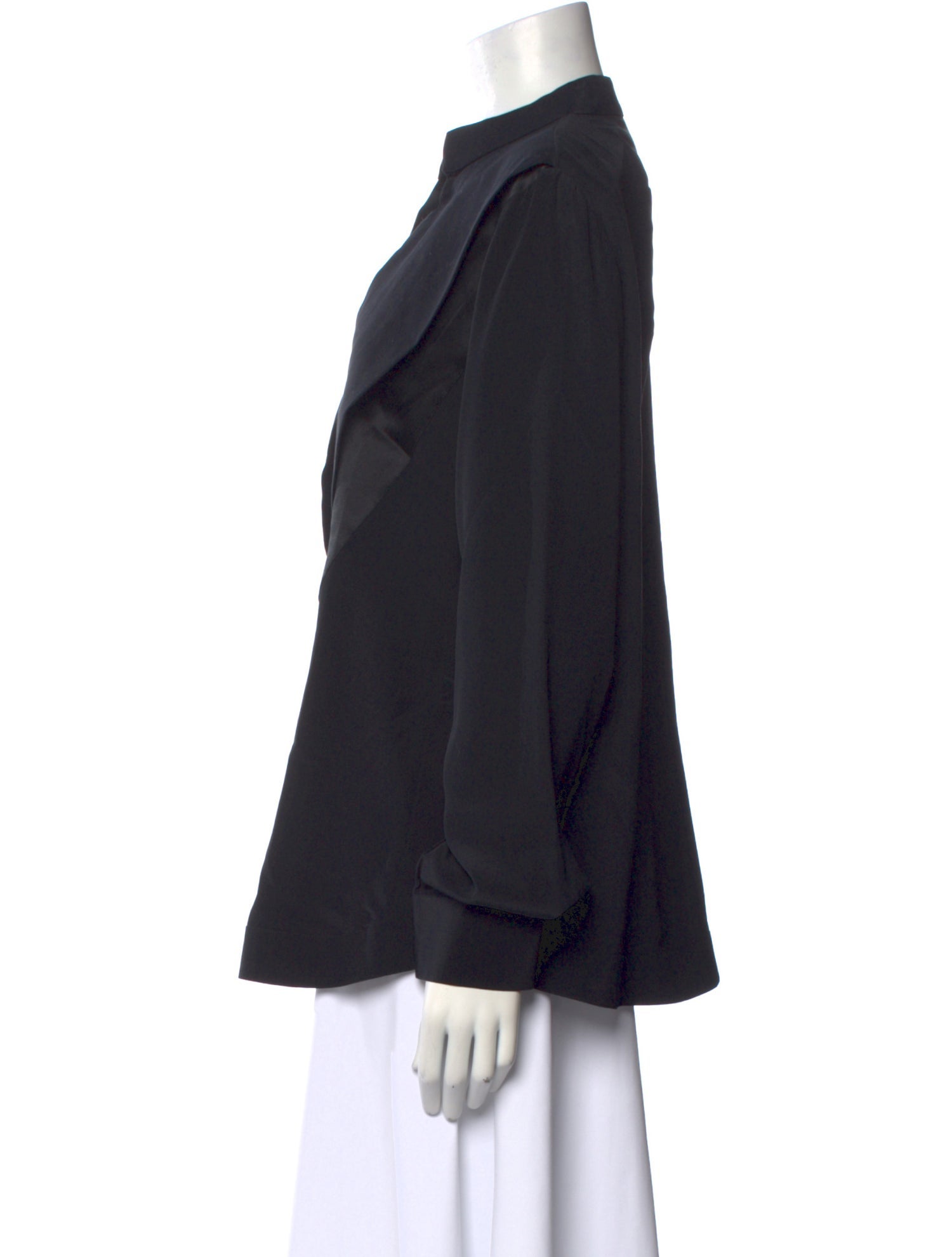 Givenchy Silk V-Neck Button-Up Top