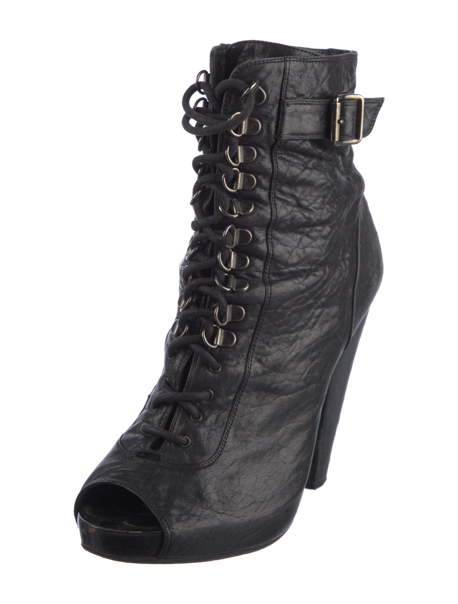 Givenchy Leather Lace-Up Boots