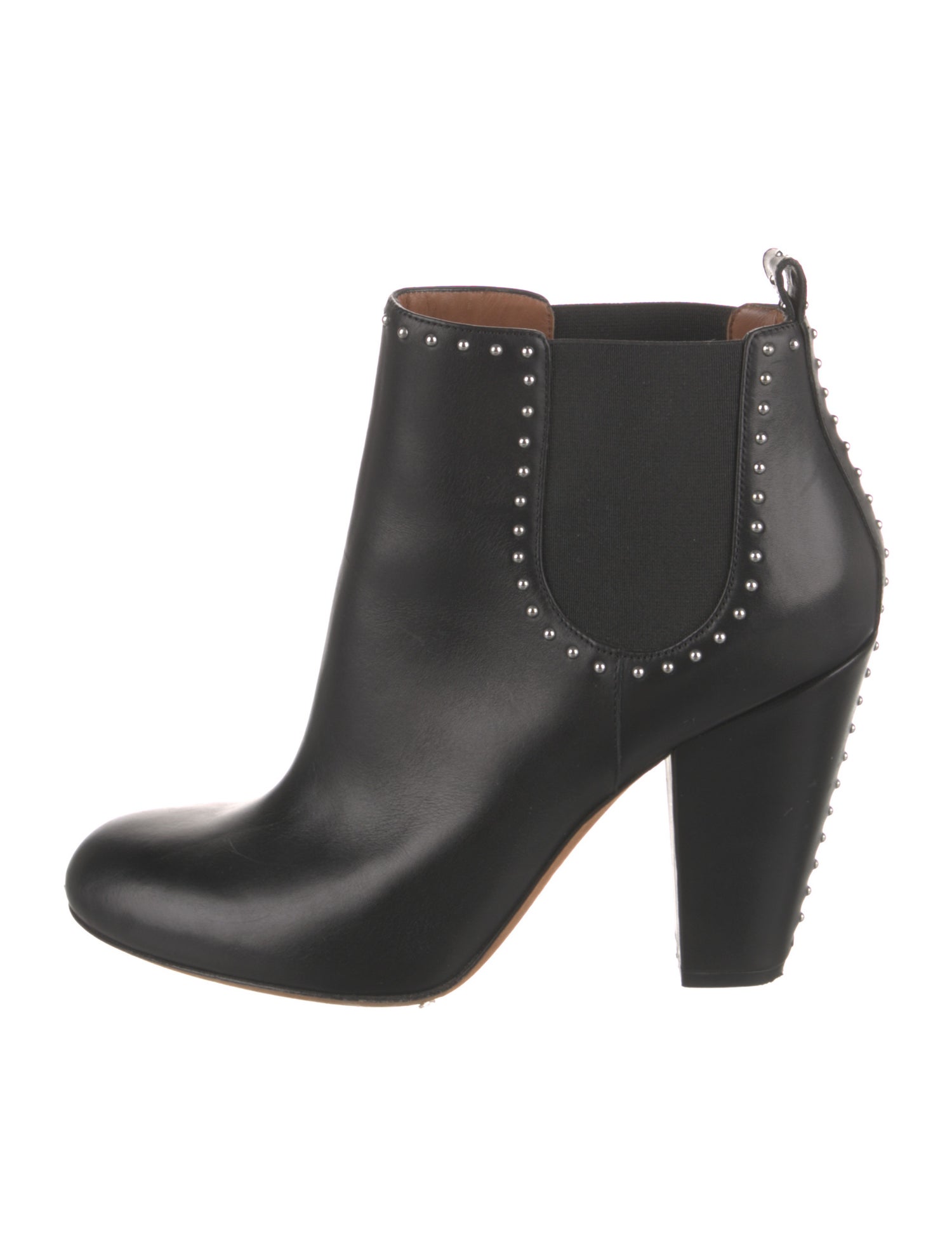 Givenchy Leather Studded Accents Chelsea Boots